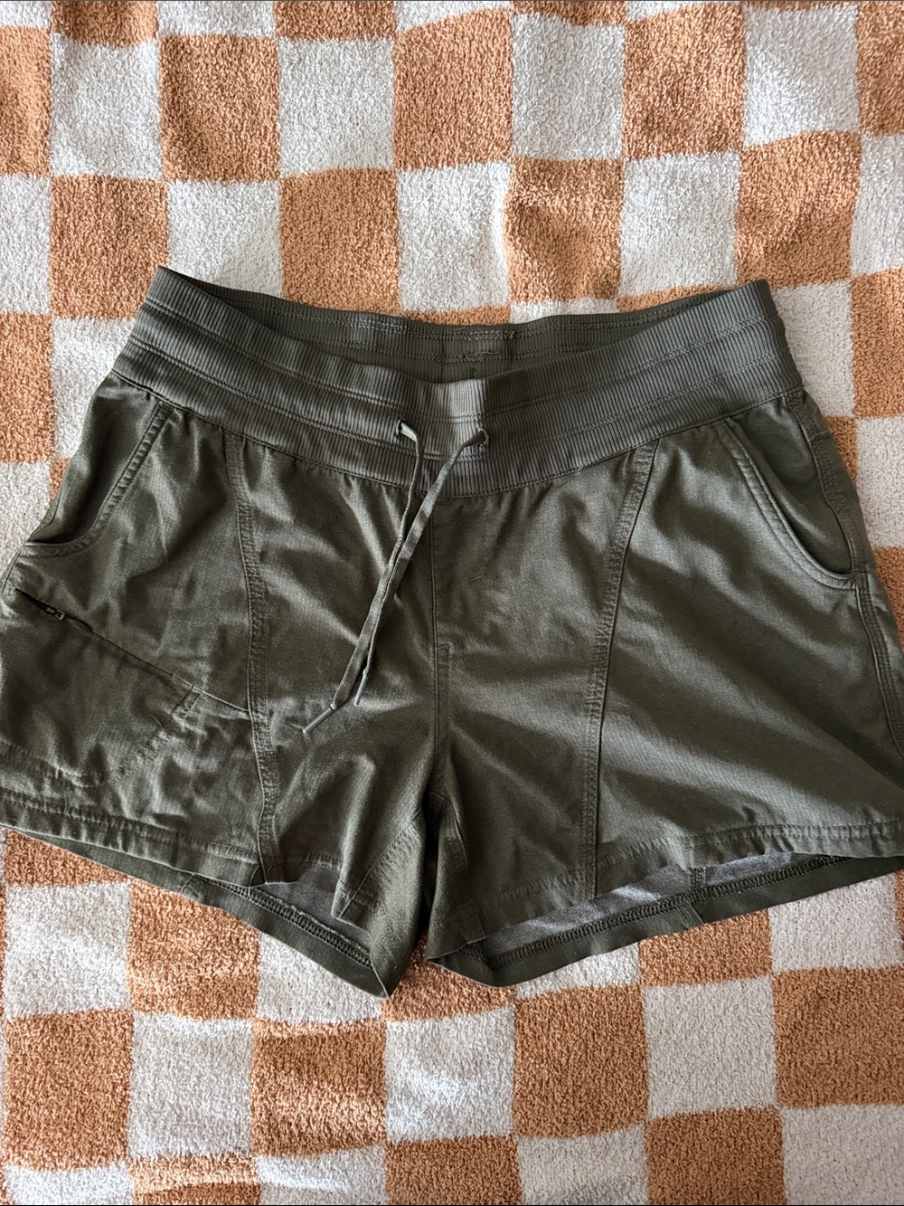 The North Face Women's Olive Drawstring Athletic Shorts